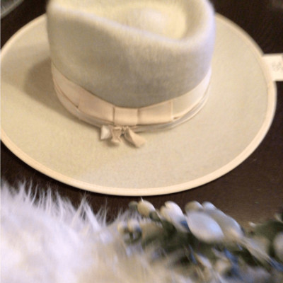 NEW! Rare Wyeth straw Two-Tone Grey and White rancher Youth Bull Rider Straw Hat Two Tone - Beastmaster Pro Rodeo Gear main image 4