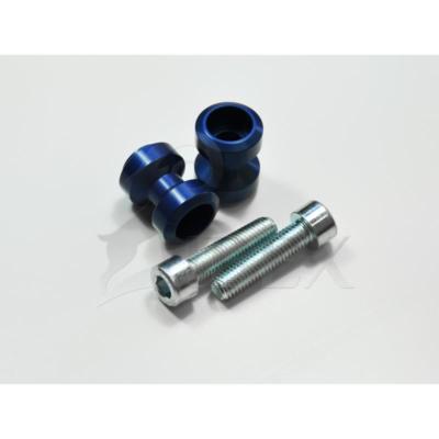 Bobbins Racingadapter Ständeraufnahme Distanz für Montageständer M10 x 1,25 blau