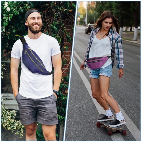 9 Pcs Fanny Pack Bulk for Women Men with Adjustable Strap Waterproof Waist Pa... - 第 5/7 張圖片