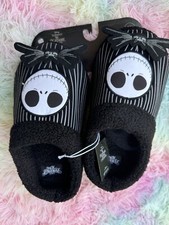 The Nightmare Before Christmas Jack Skellington Disney Plush Slippers 7
