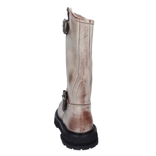 Chaussures Femme MOMA 37 EU Bottes Marron Cuir Beige BD924-37 - Photo 3 sur 5
