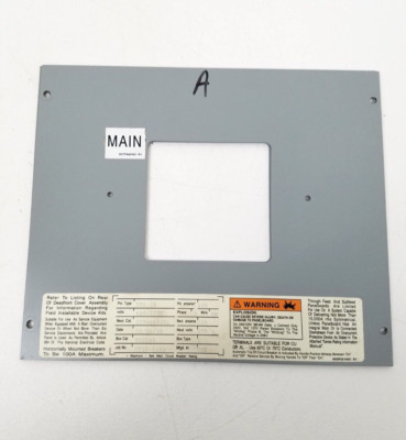1c96649G01 PRL1A Cutler-Hammer Eaton Main Breaker panel 125A Cover for YS2048