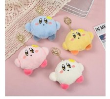 lot anime kirby Plush mix Keychain Key Chain Girl boy Keyring party gift 12pcs