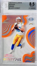 2020 Panini Illusions Justin Herbert RC Rookie Card Mystique Orange BGS 8.5 🔥