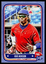 2024 Onyx Vintage #OVJOJA JoJo Jackson Blue Bordered #/35