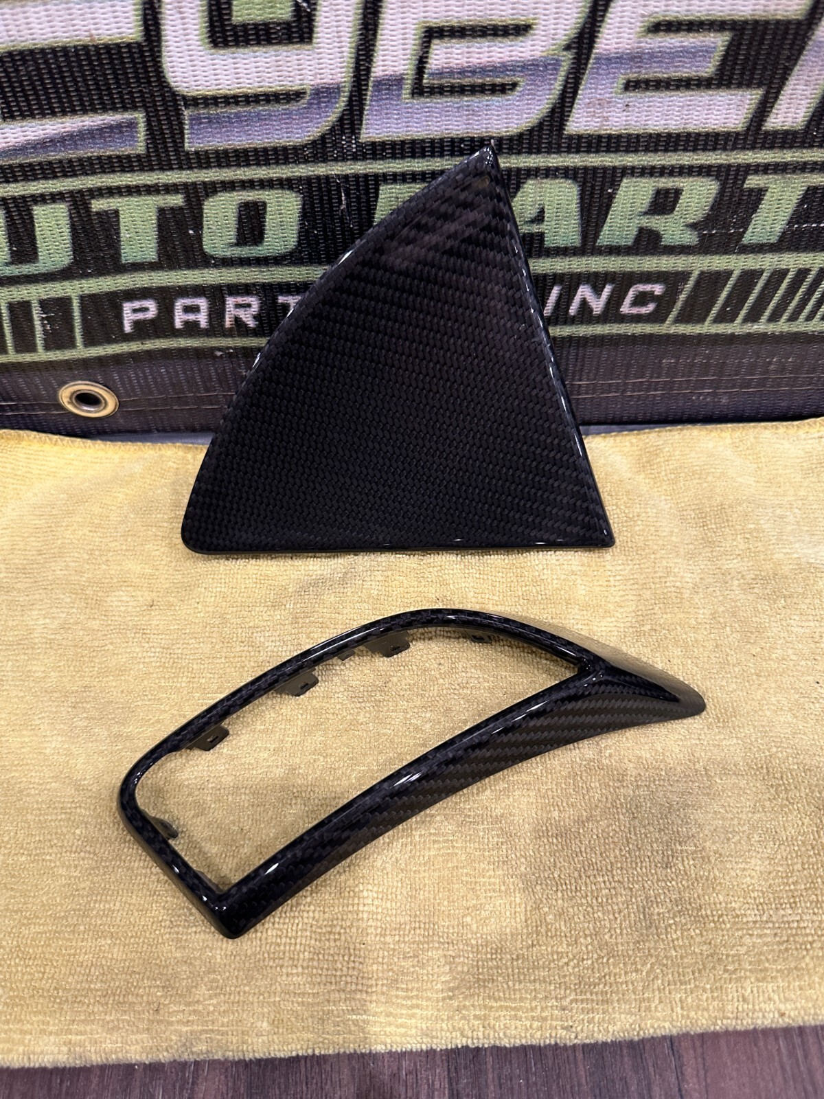 2021 AUDI R8 LEFT DOOR PANEL CARBON FIBER DOOR TRIMS OEM *PPF FLAWS/CF IS GOOD*