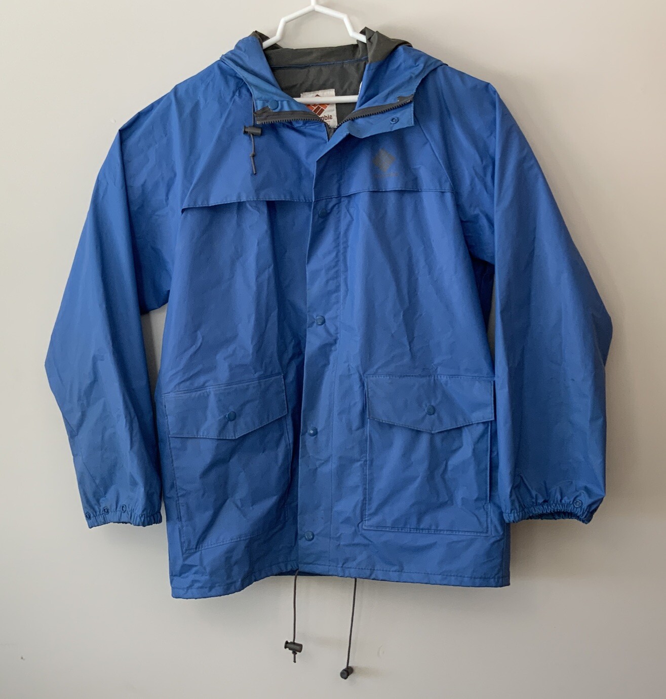 Vintage Columbia PVC Rain Suit Jacket & Pants Blue Si… Gem