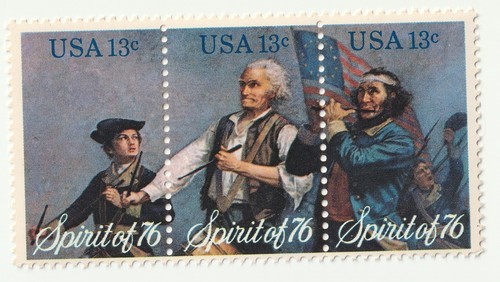 Stamp US 1631a, The Spirit of '76, MNH