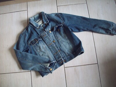 John F. Gee Jeansjacke Jacke Blouson Damen Gr. 34/36 Blau Denim Baumwolle, 