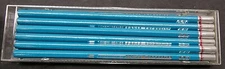 VINTAGE EAGLE TURQUOISE PENCILS 375 8H BEROL (NEW OLD STOCK) 12 TOTAL PENCILS 