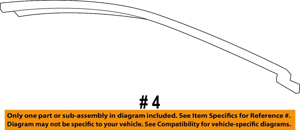 Junta de sello delantero capó Chevrolet GM OEM 11-15 Cruze 94787611 Foto 2 de 2