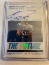 2017 Corey Davis Rookie Auto The Future # /25 National Treasures Football Jets