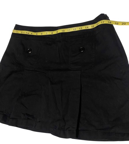 Dressbarn Skort Damen 14 schwarz Reißverschluss Rock Shorts adrette Schulmädchen Goth bequem - Bild 6 von 16