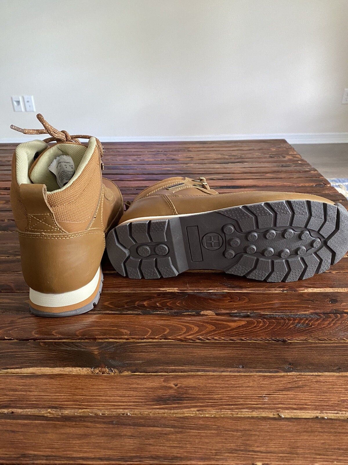 Mountain Warehouse Pilgrim Camel/brown Leather Womens Waterproof Hiking Boots 8 image 3