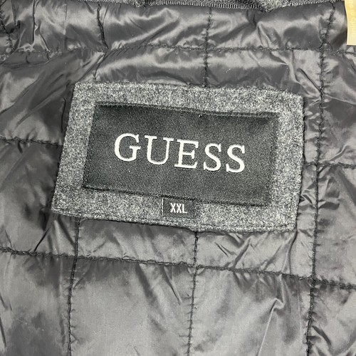Guess Men's Gray Wool-Blend Insulated Military Quilted Coat Jacket Size XXL - Picture 6 of 13