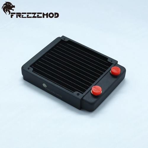 FreezeMod 120mm 240mm 360mm 480mm Copper Radiator G1/4 Thread Water Cooling Blk - Afbeelding 2 van 14