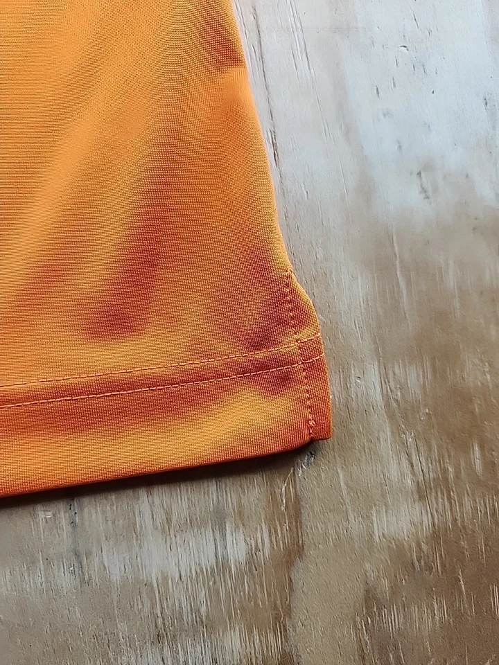 Camisa polo de golf Edward Jones Logo Page & Tuttle naranja para hombre mediana ligera Foto 4 de 4