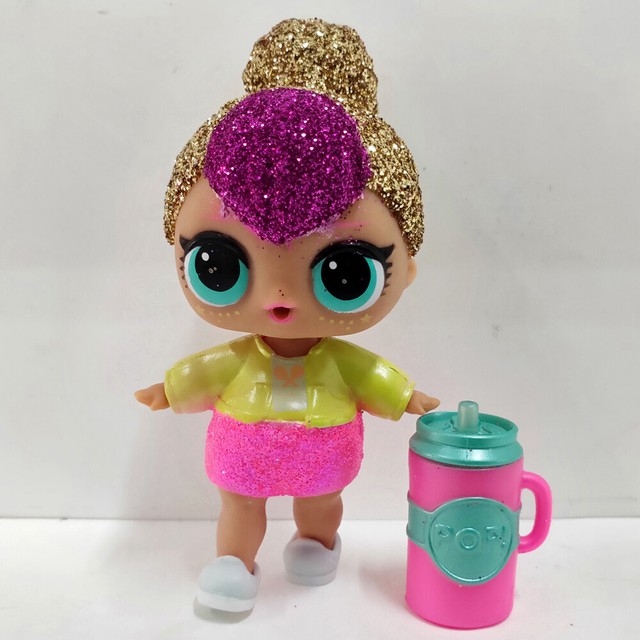 lol doll Big Sister Pink Hair Miss Punk DIY Blue Dress Kids Birthday Gift