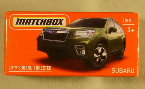 Matchbox boxed 2019 Subaru Forester green #10/100 "Power Grabs" 2021 - Afbeelding 1 van 1