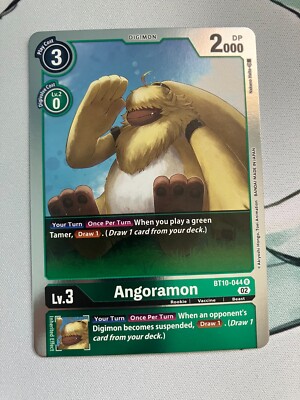 Angoramon BT10-044 R Digimon CCG | Xros Encounter Near Mint