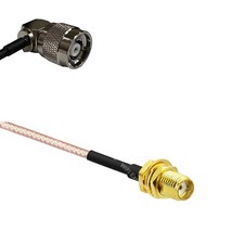 RG316 RP-TNC Male Angle to SSMA Female RF Cable Rapid-SHIP LOT