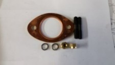 LAMBRETTA TS1 RB COPPER EXHAUST GASKET 2 X 7 MM  STUDS 2 BRASS NUTS AND4 WASHERS