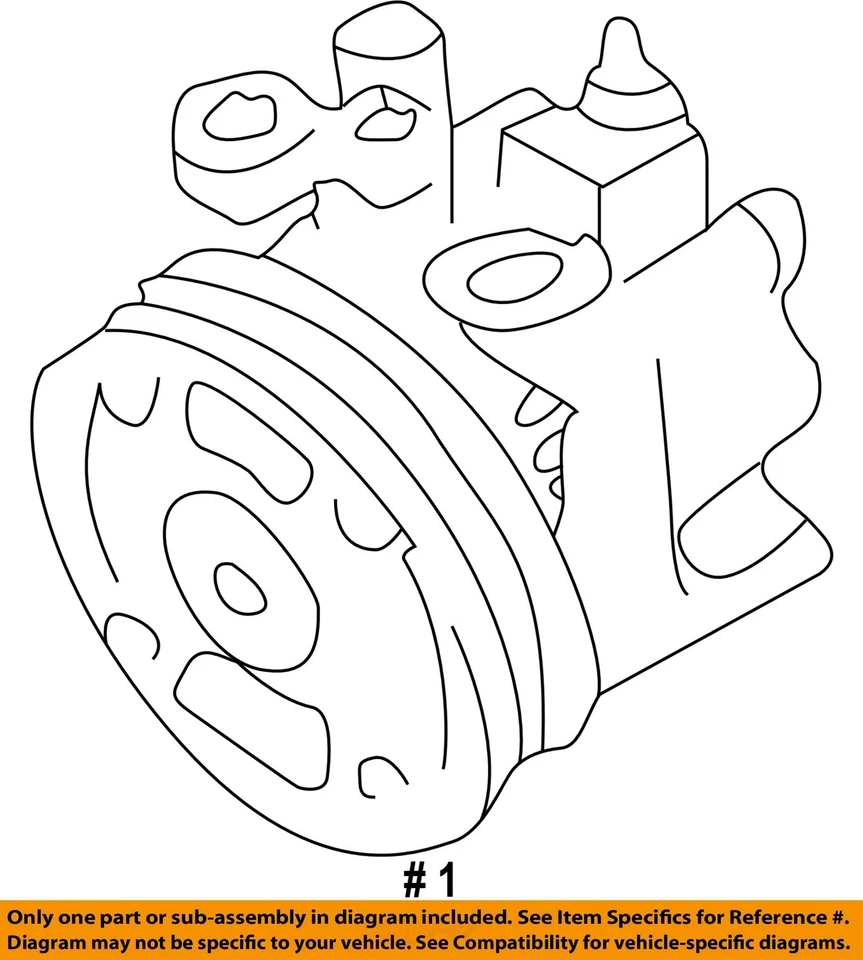 Bomba de direção hidráulica usada serve: 2003 Subaru Baja 2.5 grau A - Imagem 4 de 4