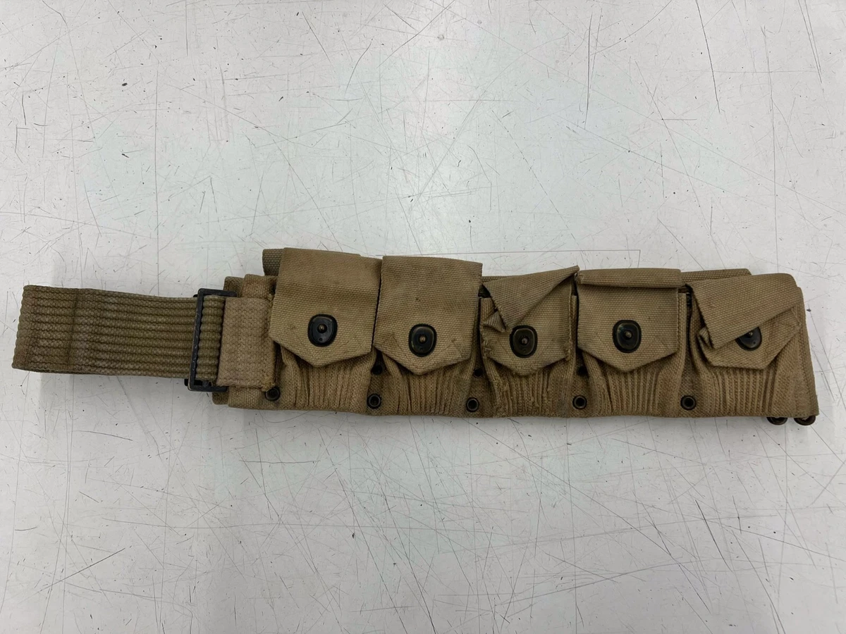 Garand Cartridge Belt In Original Ww Ii Us Field Gear & Equipment
