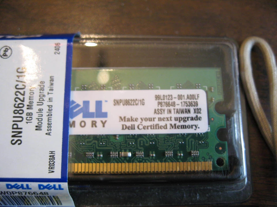 DELL Certified SNPU8622C/1G DDR2 DIMM 667Mhz Desktop Memory RAM PC2-5300 NEW  - Image 3 of 4
