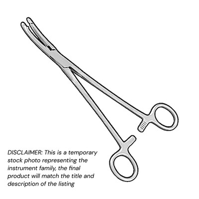 4 pcs Heaney Hysterectomy Forceps 8.25'' Curved Single Tooth Heavy Stainless XPRS