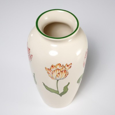 Tiffany and Co Tulips Porcelain Vase Made in England 8