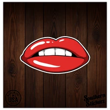 Lips Kiss - Vinyl Decal Sticker - Car Window Laptop - ebn7609