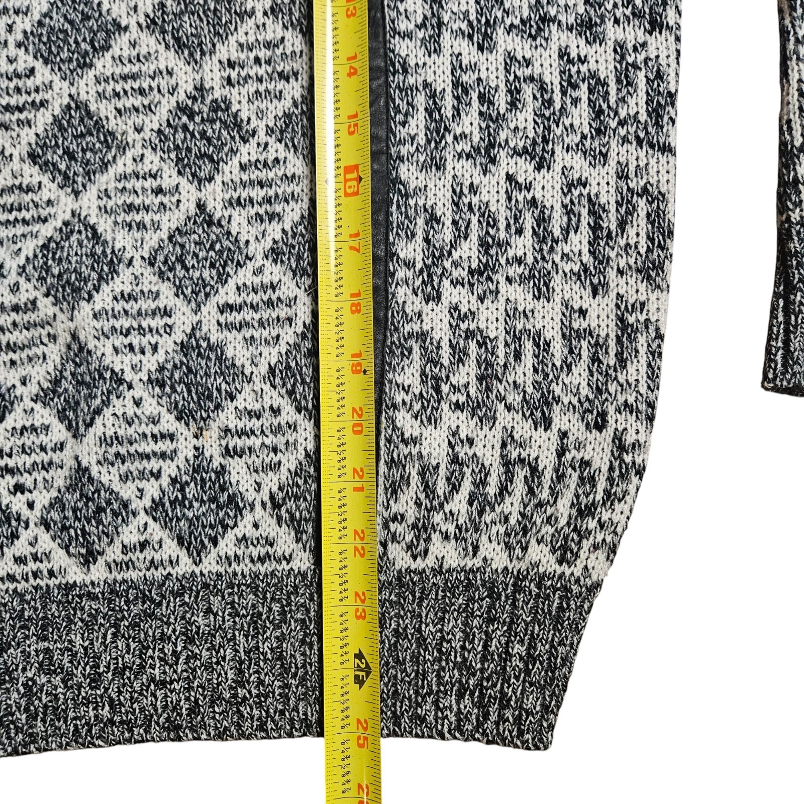 Vintage Method Geometric Diamond Pattern Pullover… - image 8