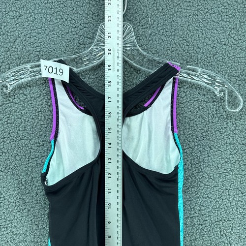 Speedo Youth Girls Swimsuit Racerback One Piece Colorblock Style 7776351 - Picture 6 of 6