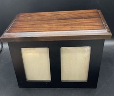 Dog Cat Urn for Cremation Ashes, Pet Urns Up to 150 lbs, Wooden Memorial Ashes