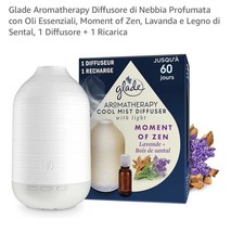 1 GLADE Diffusore elettrico con luce Aromatherapy Fragranza Moment of Zen +1 Ric