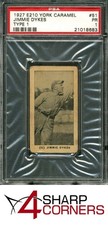 1927 E210 YORK CARAMEL TYPE 1 #51 JIMMIE DYKES RC POP 4 PSA 1