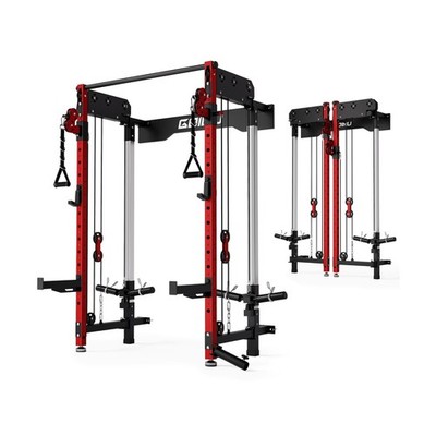 WM3-V4 Folding Squat Rack, Wall Mounted Power Rack with Dual Independent Pull...