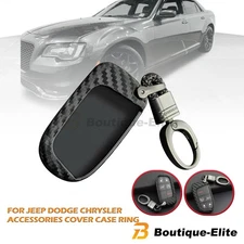 Cover Case Ring Accessories Key Fob Chain For Jeep Dodge Chrysler