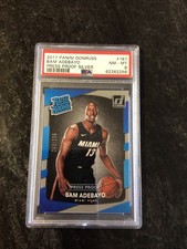 BAM ADEBAYO 2017 PANINI DONRUSS #187 PRESS PROOF SILVER #/299 PSA 8 NM-MT HEAT