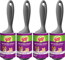 Scotch-Brite Pet Hair Pickup Extra Sticky Lint Roller, Designed for Removing Fur