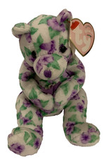 2003 Rare Retired Ty Beanie Baby 'Corsage Bear' Plush , with Hang Tag