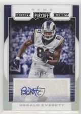 2017 Panini Playoff Rookie Signatures Kickoff 36/99 Gerald Everett Auto 9r9