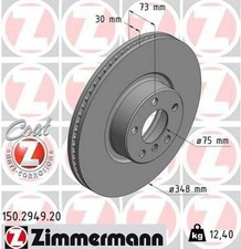 ZIMMERMANN Coat Z Disque de frein Avant gauche pour BMW X4 (F26) 348mm
