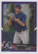 2018 Bowman Chrome Prospects Purple Refractor 221/250 Bryse Wilson #BCP169 fm0