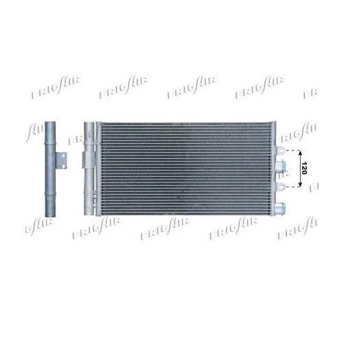 Condenseur Frigair 0804.2063 pour Alfa Romeo Fiat et Lancia en aluminium