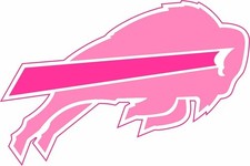 Buffalo Inspired Pink Mini Football Helmet Decals
