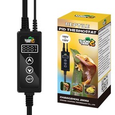 Reptile Dimming Thermostat, PID Heat Lamp Temperature Controller with LED Dig...