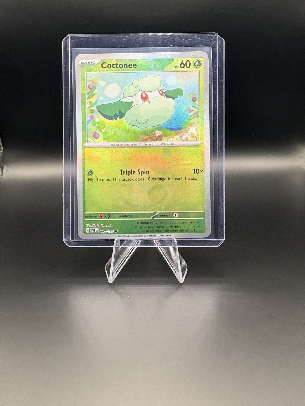 Cottonee 7/131 Poke Ball Pokemon Prismatic Evolutions NM