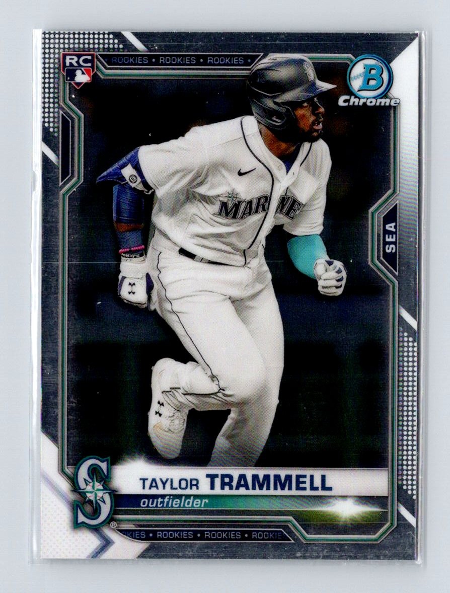 2021 Bowman Chrome #61 Taylor Trammell Rookie Seattle Mariners
